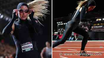 Britse atlete Keely Hodgkinson wint 800 meter in futuristische zwarte outfit