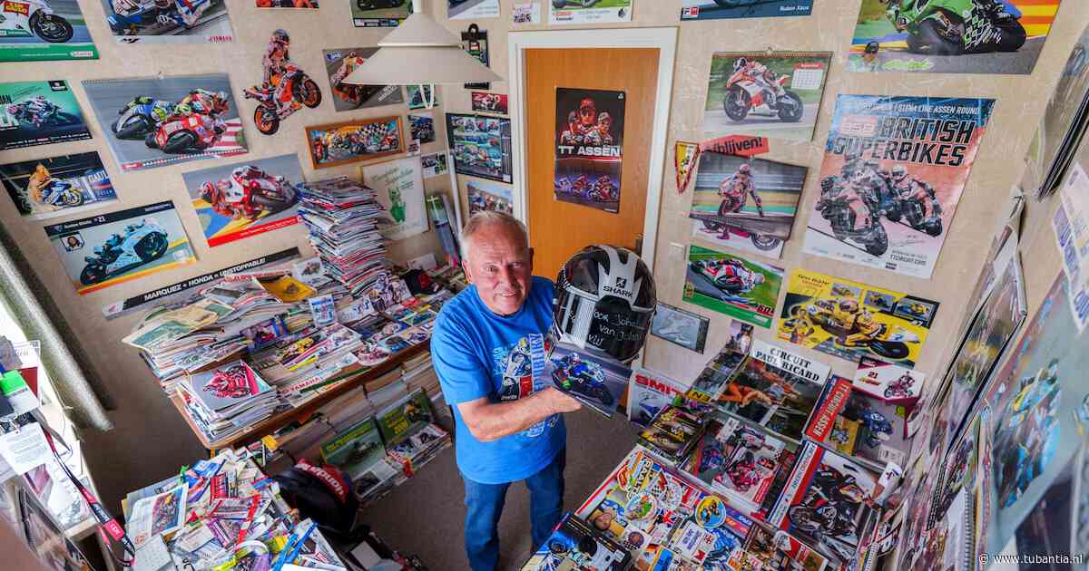 In het huis van Johan (84) zie je motorsporthistorie, waar je ook kijkt: ‘Ik loop al een tijdje mee’