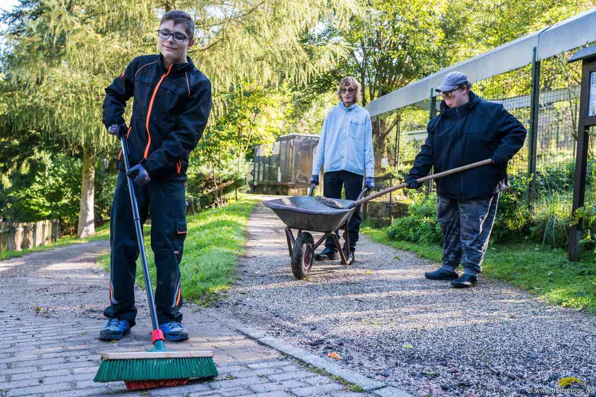 Arbeitseinsatz im Tierpark Waschleithe mit doppeltem Nutzen: „Wir sind die Beetbrüder“
