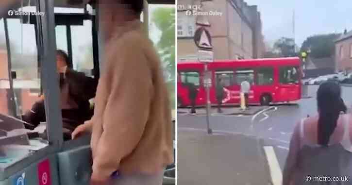 Stolen bus ploughs into cars after driver ‘attacked and dragged out’