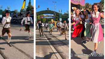 Der Ansturm aufs Oktoberfest 2026: Die ersten Bilder vom Wiesn-Run