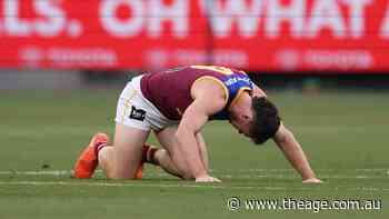 AFL LIVE: Neale floored at the opening ball-up, but Lions roar into the lead over Hawks in stunning scenes