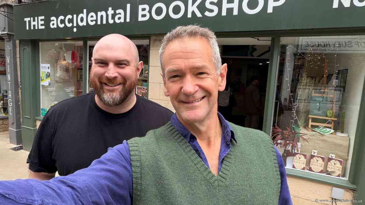 TV star Alexander Armstrong praises 'wonderful' Northumberland bookshop with 'enormous charm'