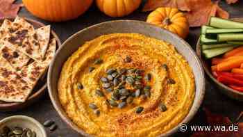 Auf zum Dippen, fertig, los: Kürbis-Hummus bringt den richtigen Kick an Proteinen und Geschmack