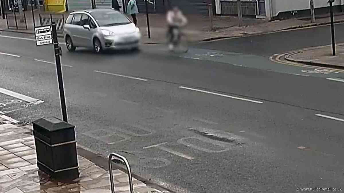 Cyclist 'lucky to be alive' after reckless driver ploughed into her on Holderness Road