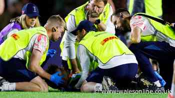 Luckless England international knocked out in sickening incident 46 seconds into debut
