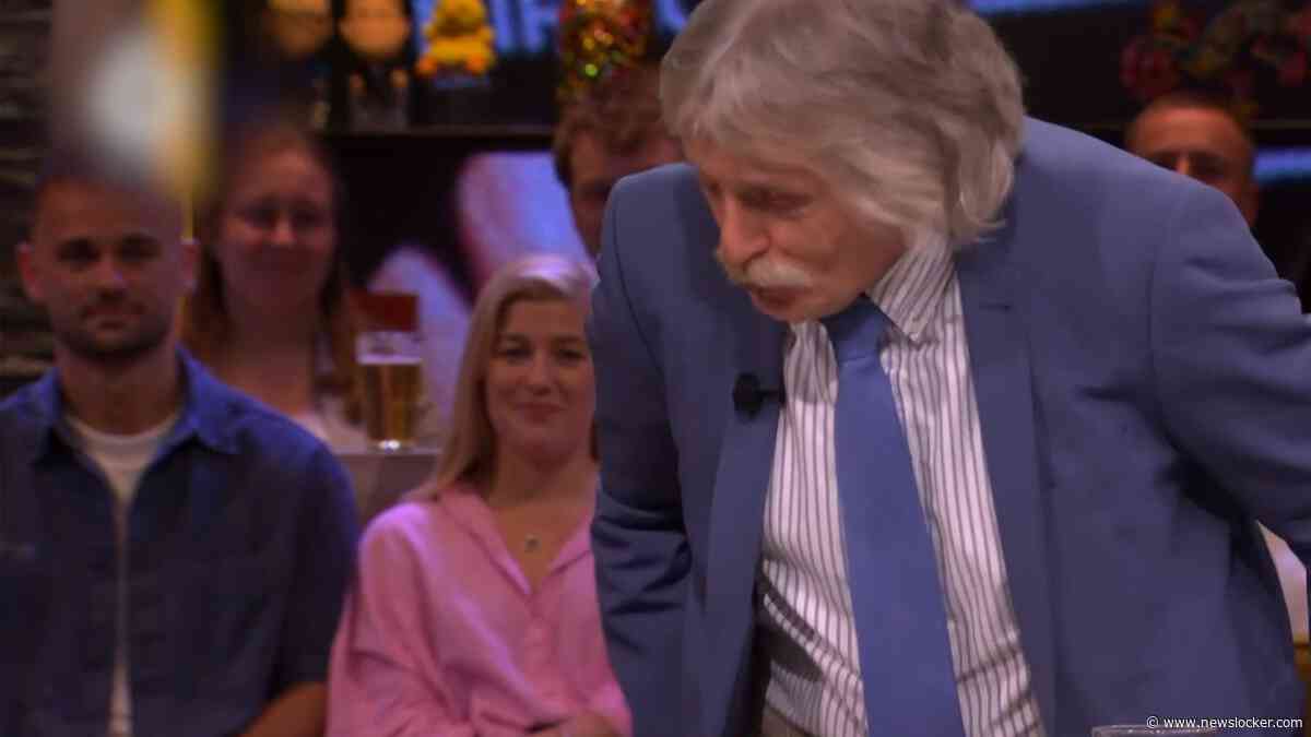 Johan Derksen staat plotseling op tijdens uitzending: 'Toen was alles weg!'