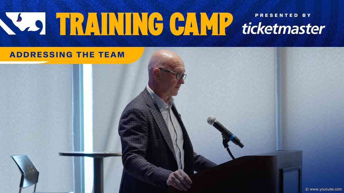 "Let's Get After It" | Jarmo Kekäläinen and Lindy Ruff Address The Team Before Camp | Buffalo Sabres