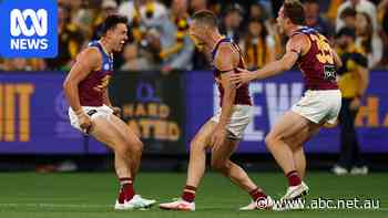 Live: Lions through to grand final after contentious late call in prelim epic