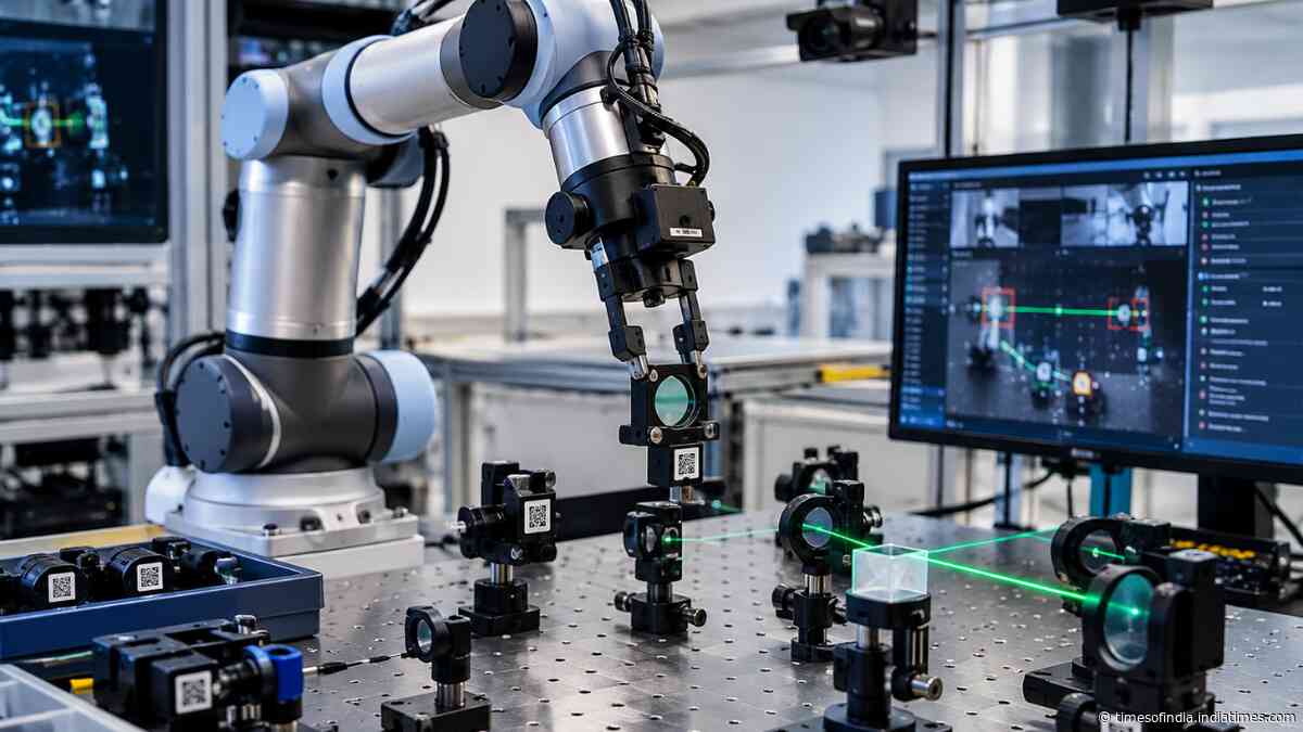 MIT robot builds working laser cavity in 50 maneuvers under 30 minutes, self-corrects after disruption