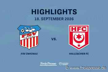 FSV Zwickau– Hallescher FC: Die Highlights des Spiels im Video