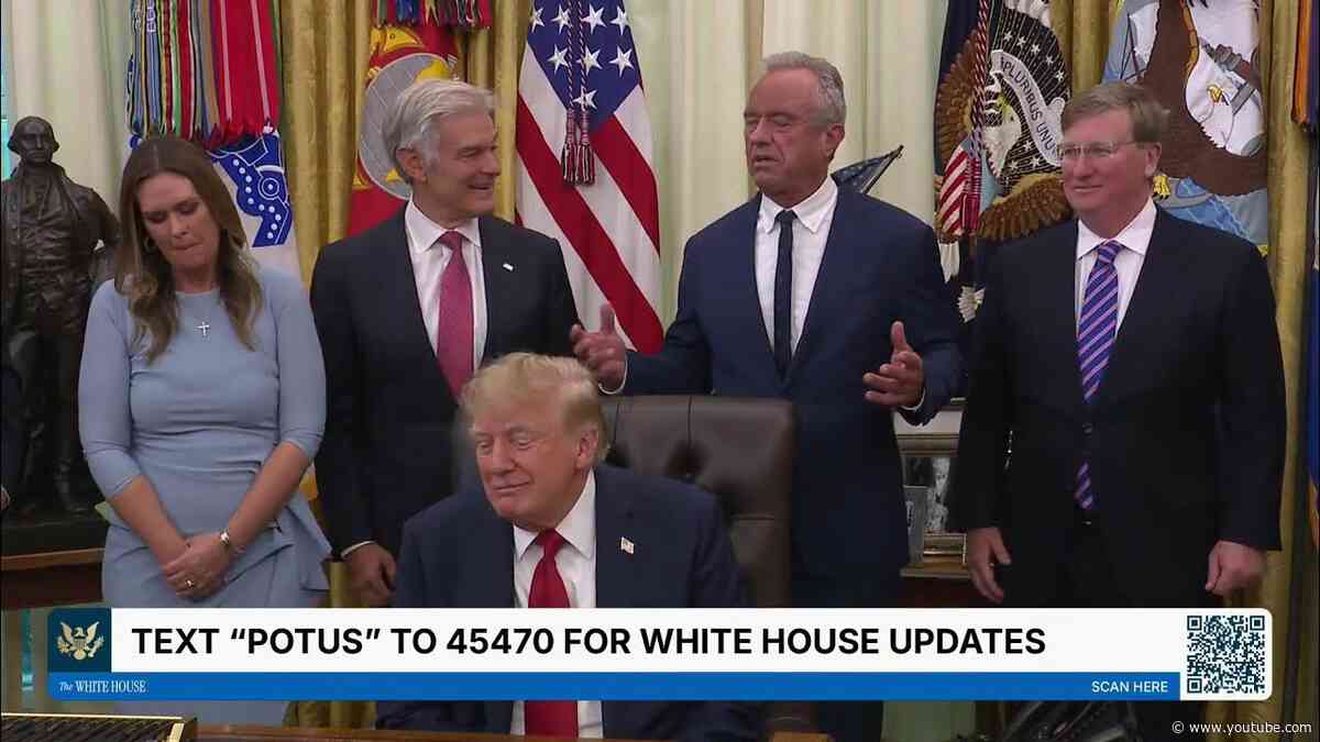 President Trump Makes an Announcement on Healthcare, Sep. 18, 2026
