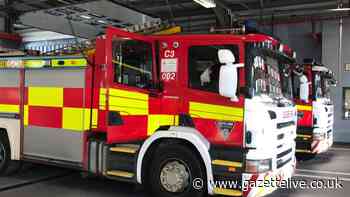 Firefighters tackle Saltersgill house fire that left two casualties with burns