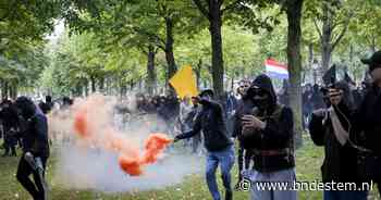 Extreemrechtse demonstranten gebruiken geweld op Malieveld, ME grijpt in