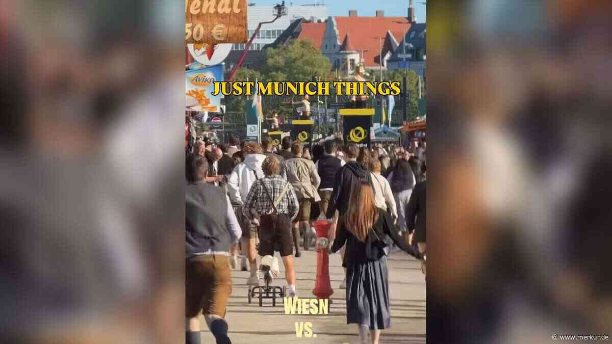Skurriles Video vom Wiesn-Run aufgetaucht – Nutzer begeistert: „Man muss Prioritäten setzen“