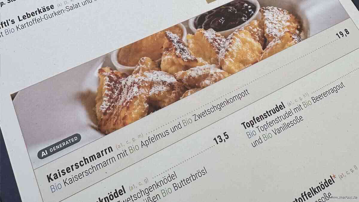 KI-generiertes Kaiserschmarrn-Foto auf Oktoberfest-Speisekarte sorgt für Irritationen – „Puh“