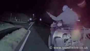 Hooded quad biker leads police on chase on A171 Whitby Road near Scaling Dam