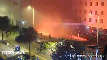 About 280 people evacuated after fire at seaside hotel