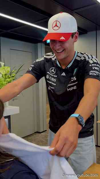Making an impact in the Madrid community 😍  #f1 #mercedesf1