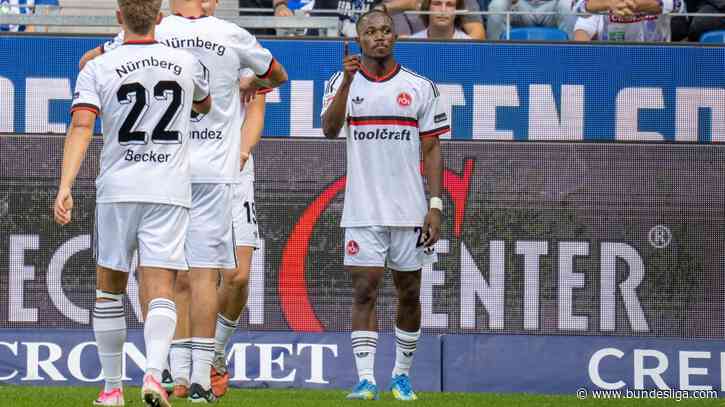 Mohamed Alì Zoma schießt Nürnberg zum Auswärtssieg in Karlsruhe