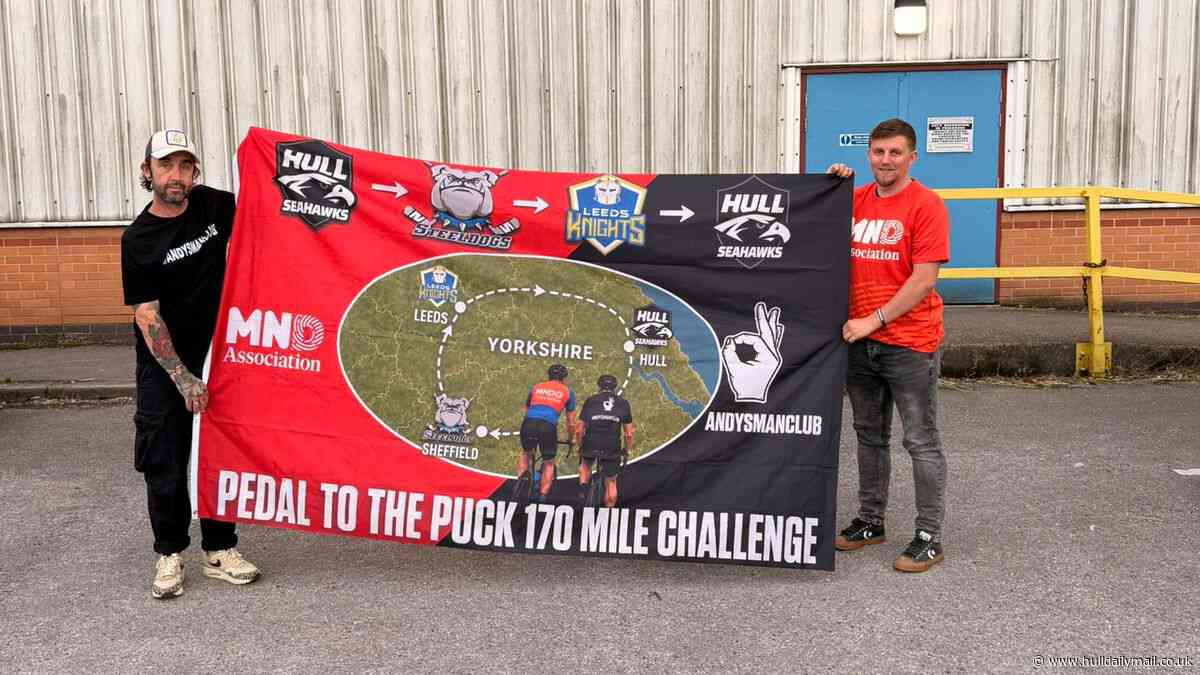 Hull friends to take on ice hockey-themed cycling challenge across Yorkshire