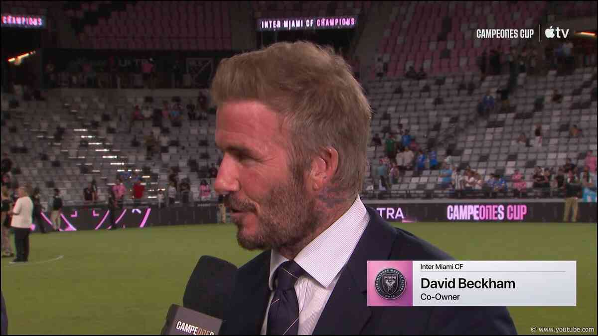 David Beckham Adds Another Trophy! Inter Miami Win Campeones Cup