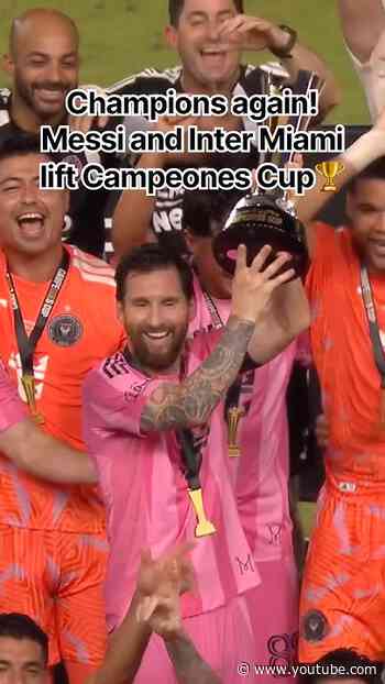 Campeones Cup captured🏆 @intermiamicf adds another to the trophy case