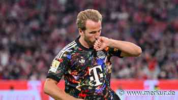 Harry Kane freut sich über Wiesn-Herz zum 100. Tor für den FC Bayern