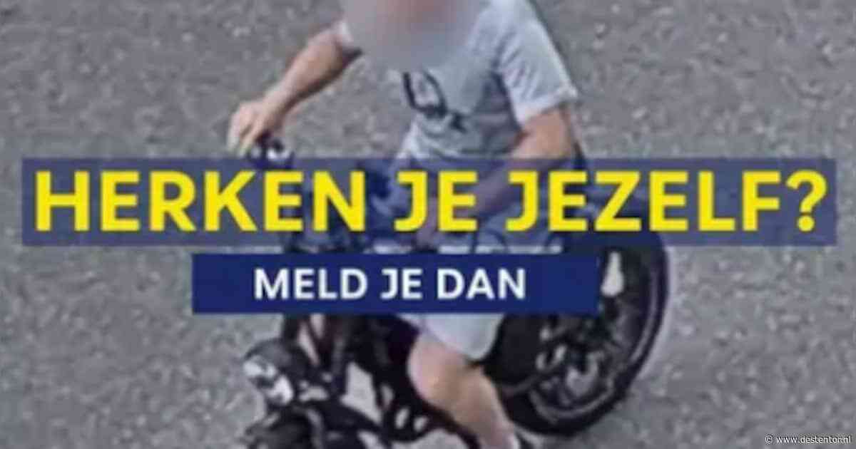 Boze fatbiker achtervolgt auto bij KFC in Apeldoorn en gooit steen door de ruit