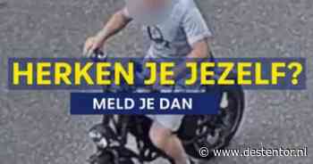Boze fatbiker achtervolgt auto bij KFC in Apeldoorn en gooit steen door de ruit