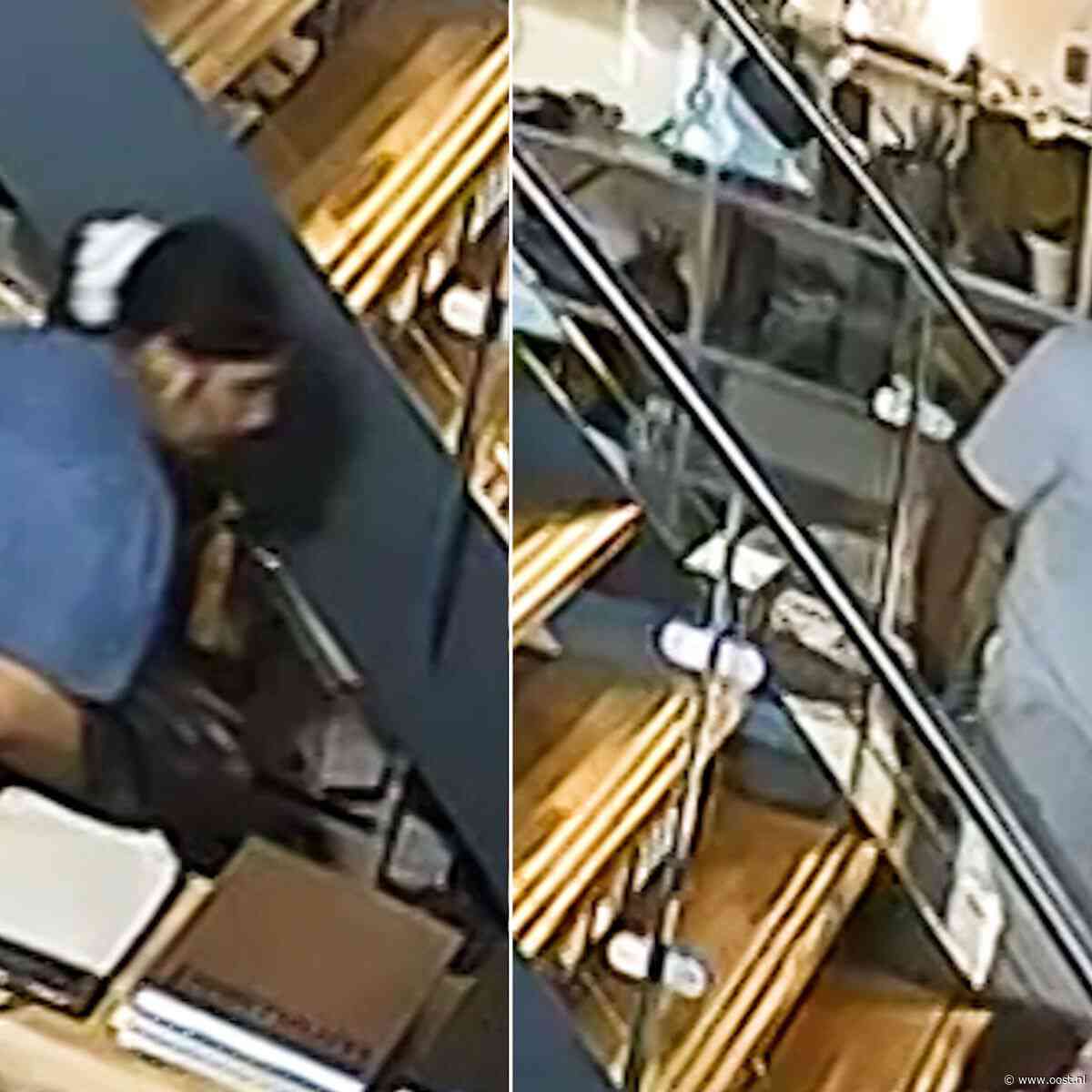 Man houdt de wacht terwijl vrouw tas weggrist in woonwinkel Zwolle