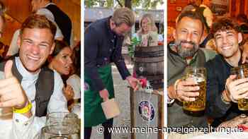 Bayern-Stars auf dem Oktoberfest 2026: Kimmich lacht, Kane am Fass