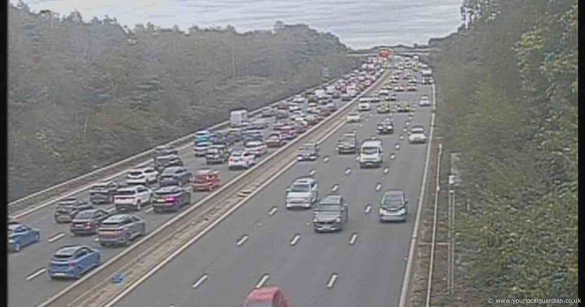 Woman taken to hospital after campervan overturns on M3 near M25