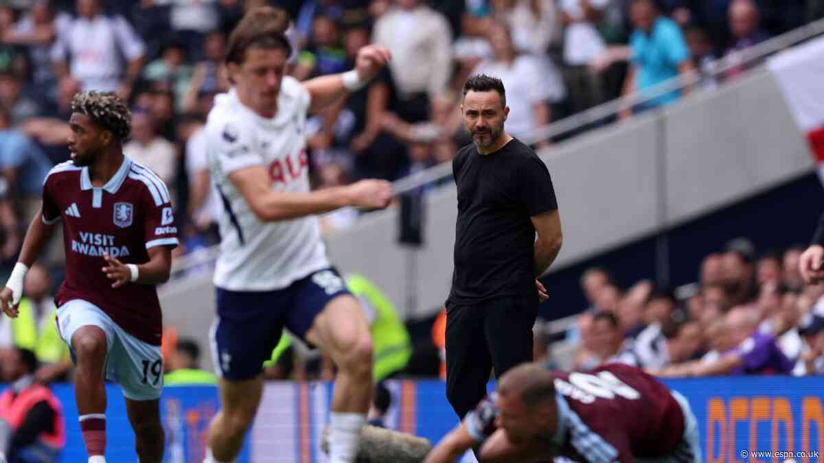 De Zerbi: Tottenham leaders must 'lead the team'