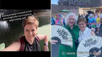 Now Nicola Sturgeon embraces London life as she relaxes on her friend's £150k houseboat... on the Grand UNION Canal!