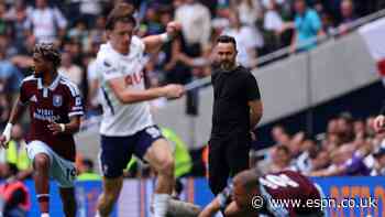 De Zerbi won't talk to Spurs players after loss