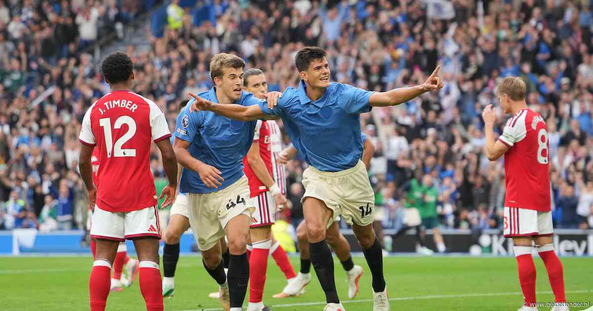 Arsenal hard onderuit bij Brighton van Verbruggen, Kadioglu en Struijk
