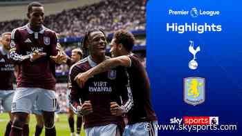 Villa hold on at sorry Spurs to earn first PL win of season