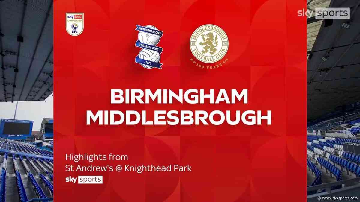 Birmingham 2-2 Middlesbrough