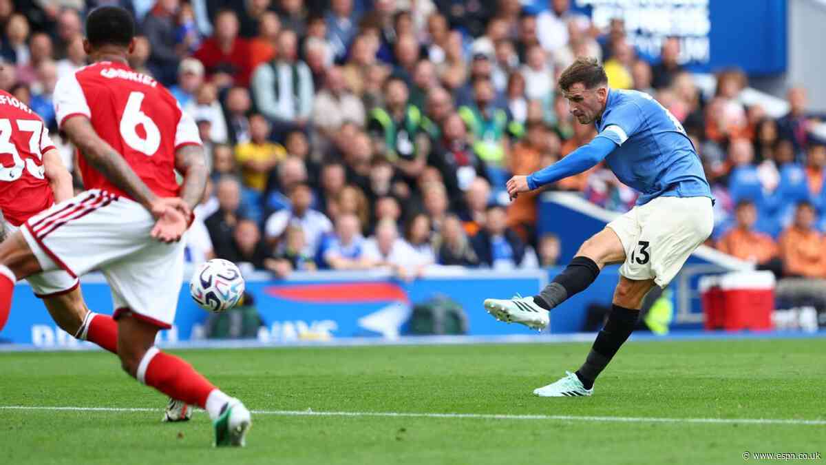 Brighton 3-0 Arsenal LIVE: Seagulls run riot against hapless Gunners