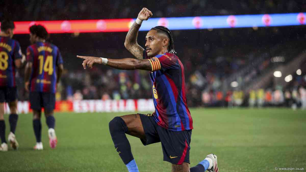 Barça to extend Raphinha, Bernal and Espart deals