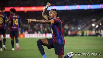 Barça to extend Raphinha, Bernal and Espart deals