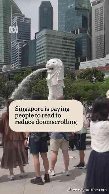 Singapore pays people to pick up a book in battle against doomscrolling | ABC NEWS