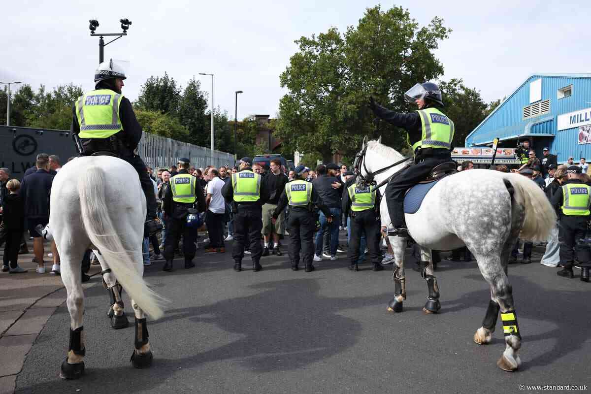 Millwall vs West Ham: Six arrests so far as officers get special stop and search powers to stop trouble
