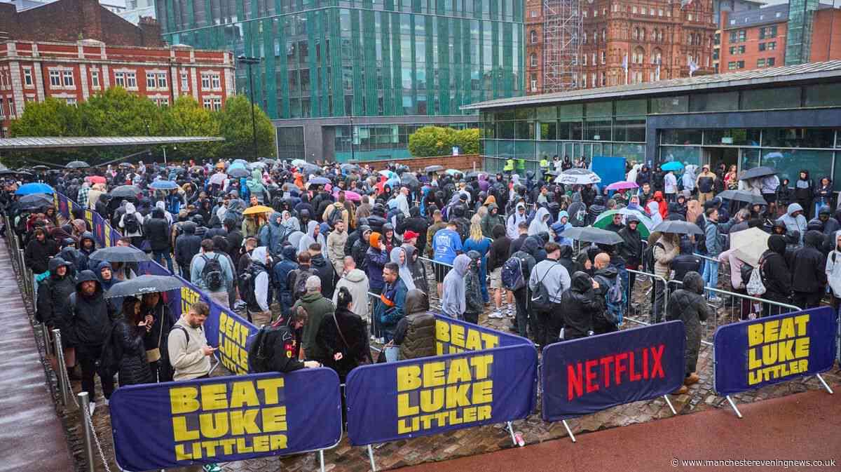 5am queues outside Manchester Central as thousands turn up for chance to beat Luke Littler