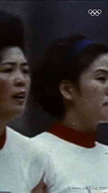 A glimpse into the early days of Olympic volleyball at Tokyo 1964. 🏐✨#Olympics #Volleyball