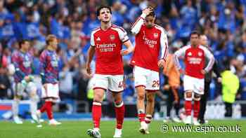 Arteta: Arsenal 'in trouble from first throw-in'
