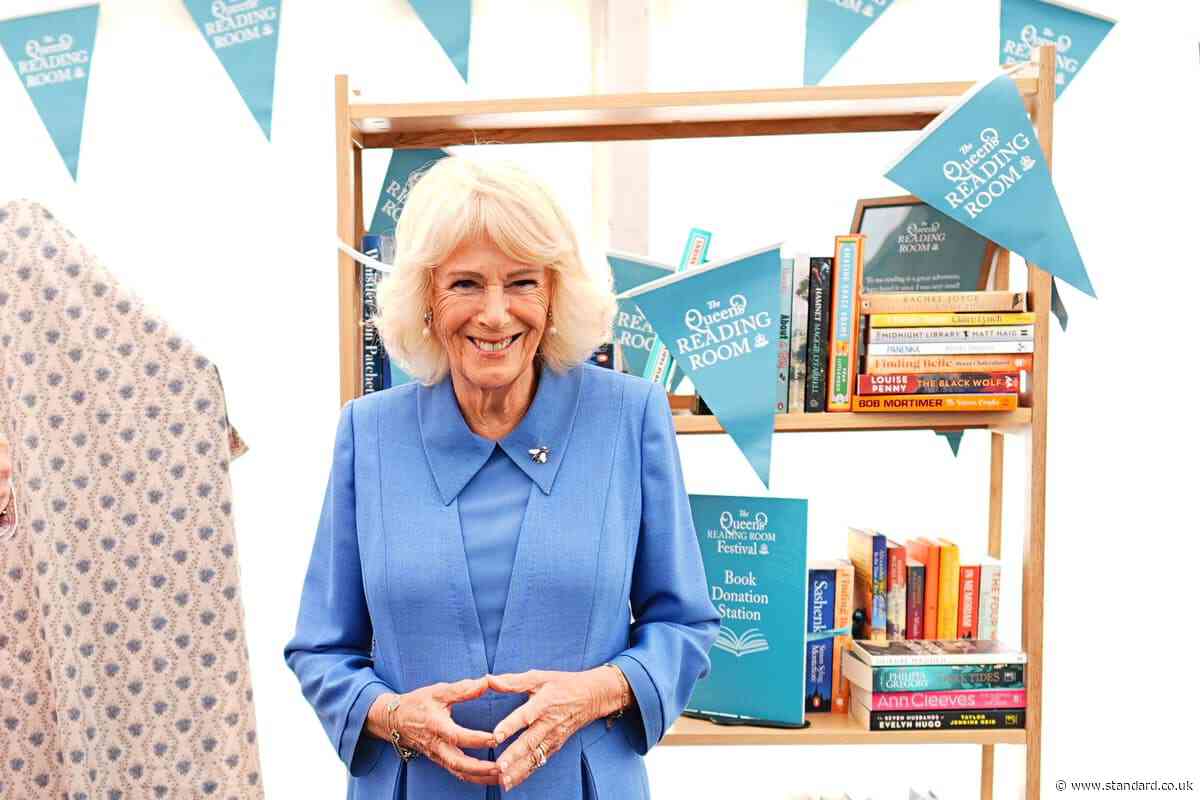 Queen speaks of love for books with ‘life-enhancing power’ at charity’s festival