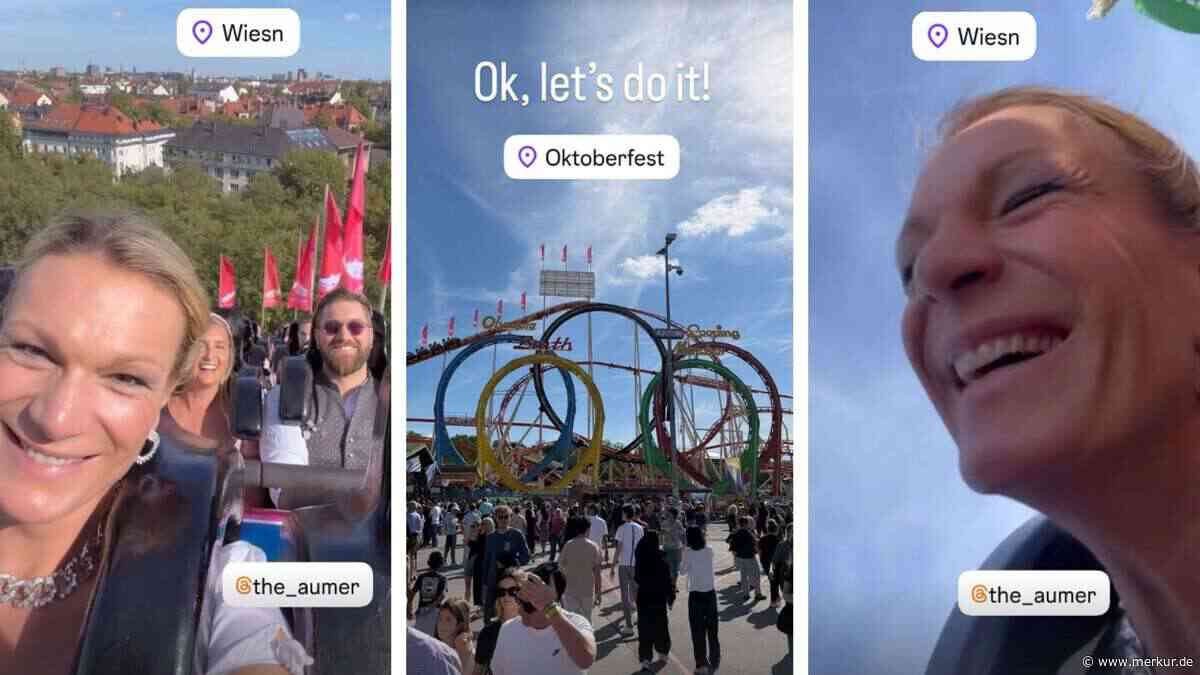 Maria Riesch nimmt Fans mit auf Wiesn-Achterbahn