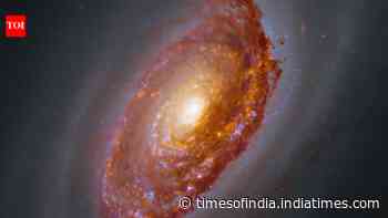 Black Eye Galaxy Image: Webb and Hubble reveal dusty star-forming band; traces ancient merger